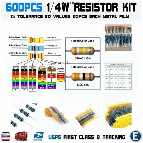 600pcs values 4w metal - values,